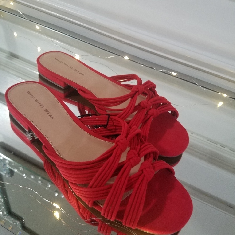 Red Mule Slides Slippers